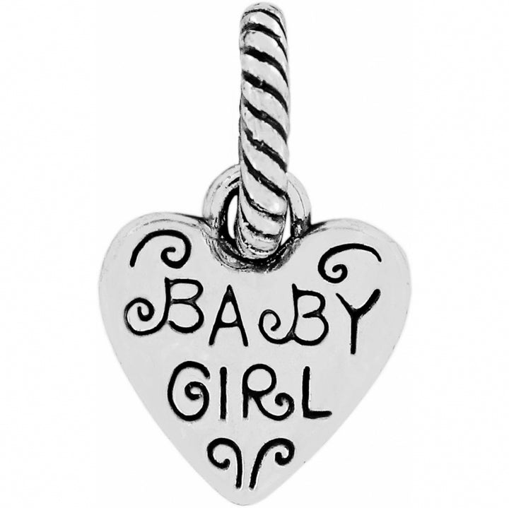 SILVER ENAMEL ABC BABY GIRL CHA - SILVER-PINK