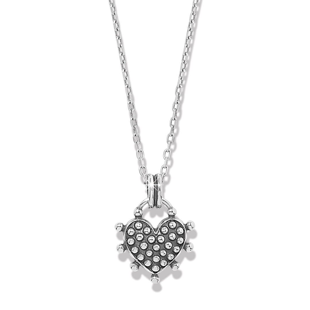 Pebble Sweet Hearts Reversible Necklace - Silver-Multi