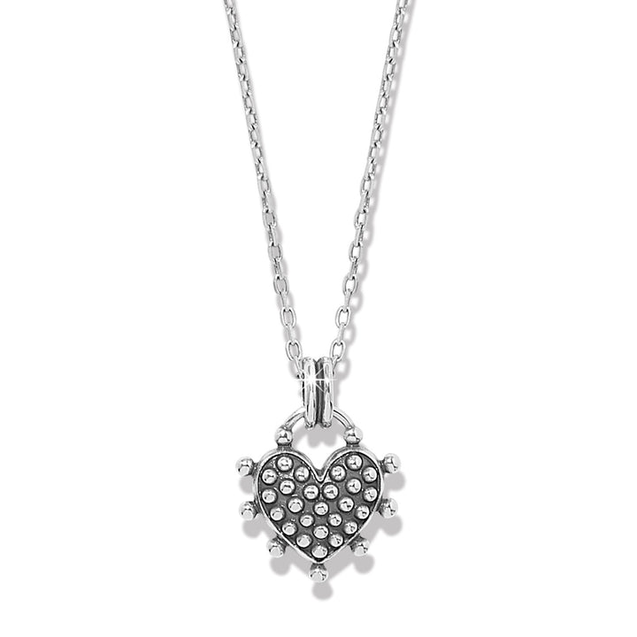 Pebble Sweet Hearts Reversible Necklace - Silver-Multi