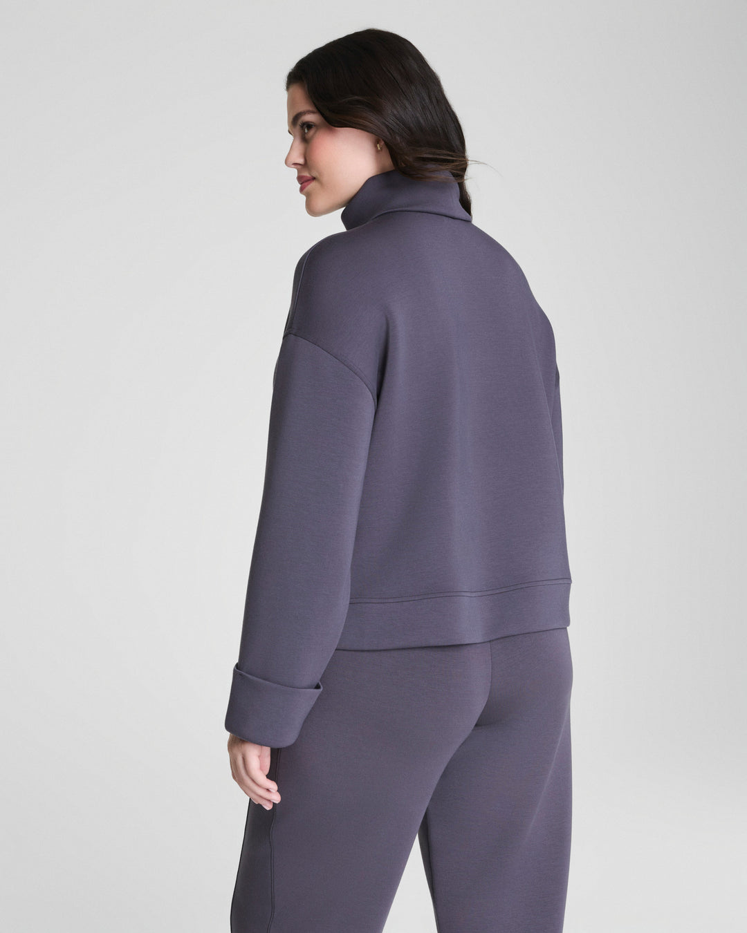 SPANX AIRESSENTIALS CROPPED TURTLENECK - STORM