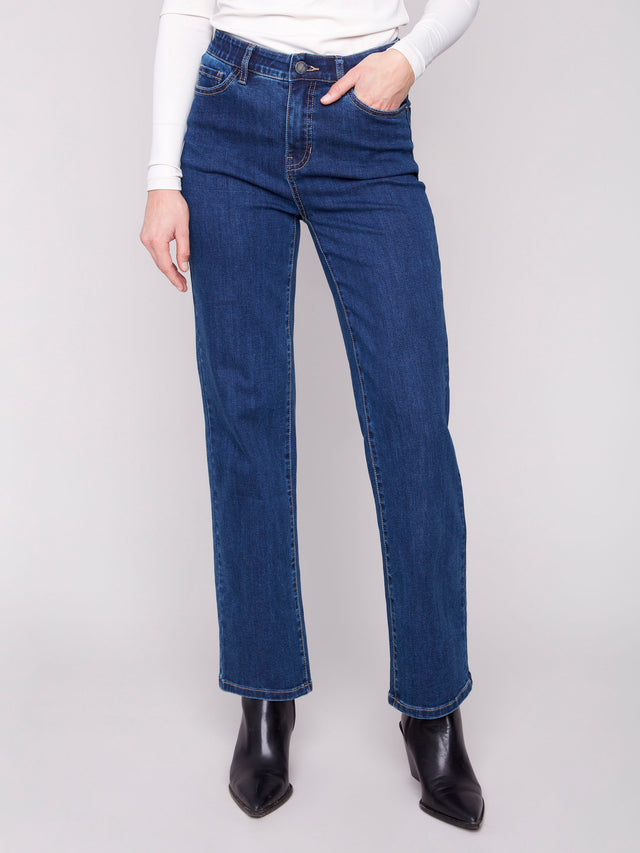 CHARLOTTE STRAIGHT LEG JEANS - INDIGO