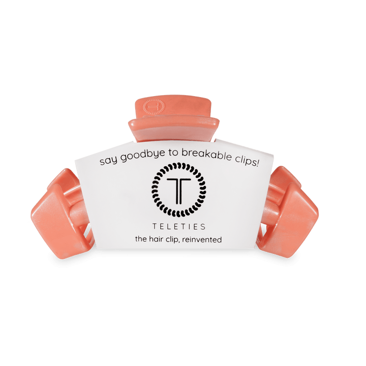 TELETIES MEDIUM CLASSIC HAIR CLIP - DREAMSICLE