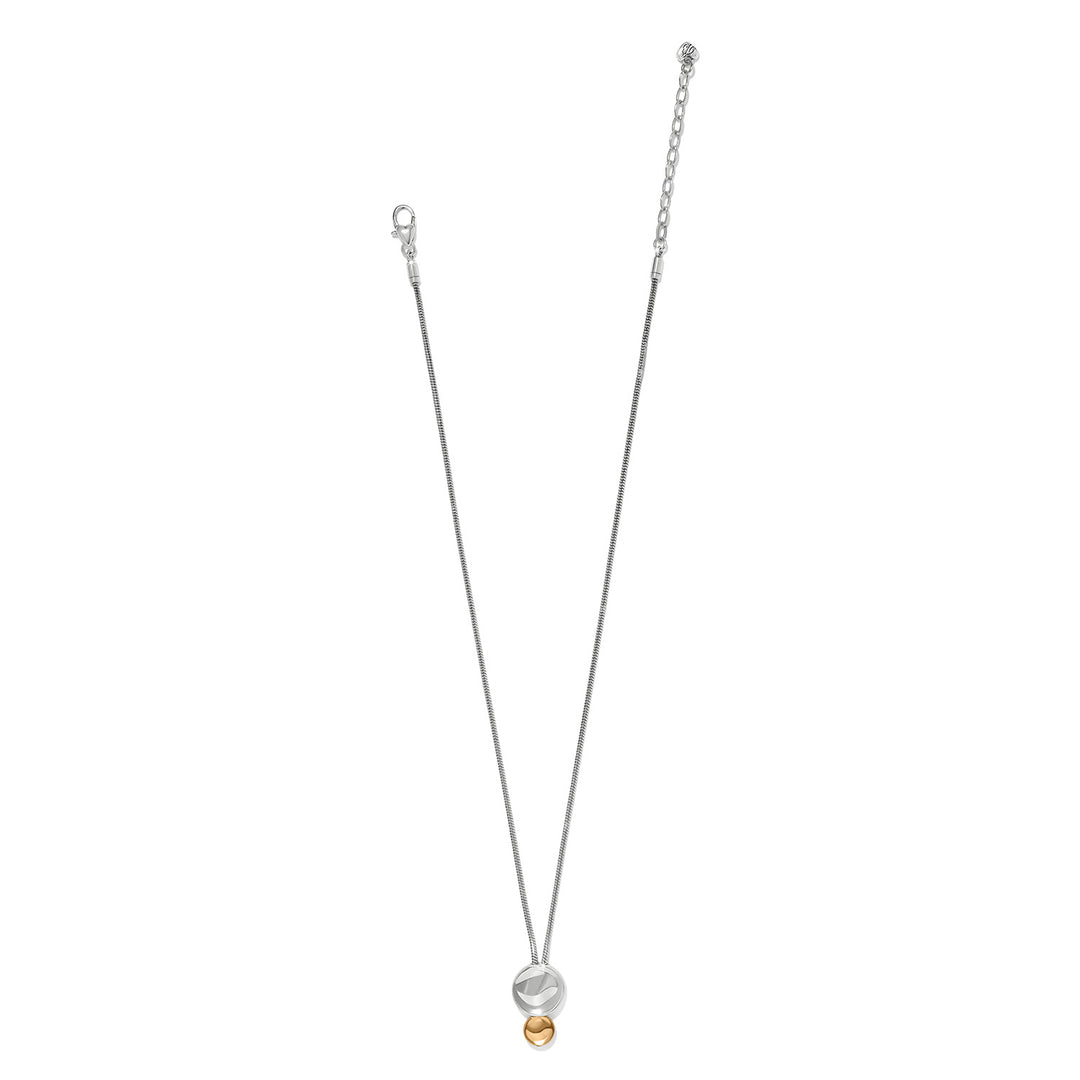 Cascade Drops Necklace - Silver-Gold
