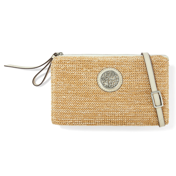CONTEMPO STRAW POUCH - NATURAL-WHITE