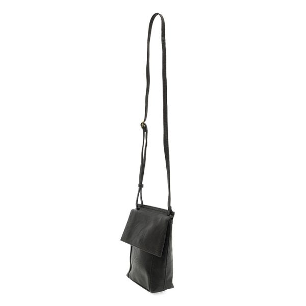 JENSY FRONT FLAP CROSSBODY - BLACK