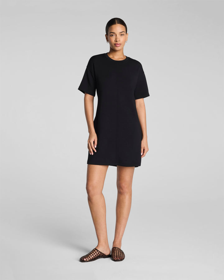 SPANX AIRESSENTIALS MINI T-SHIRT DRESS - VERY BLACK