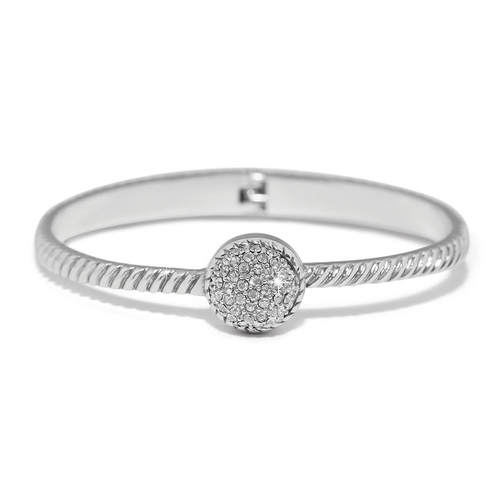 Illumina Celeste Dome Hinged Bangle - Silver