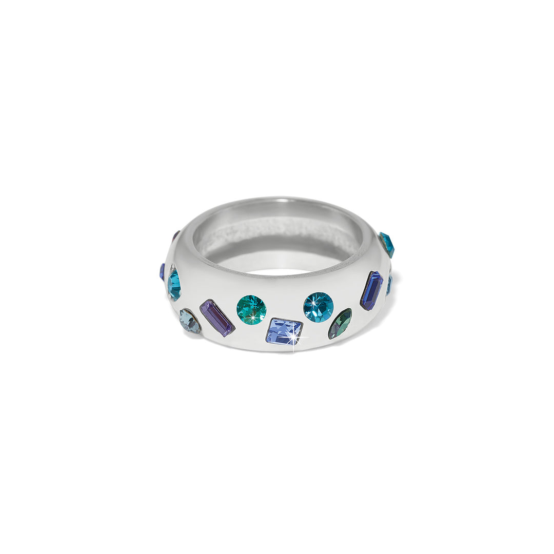 Love Messages B Radiant Ring - Silver-Multi - Size 7