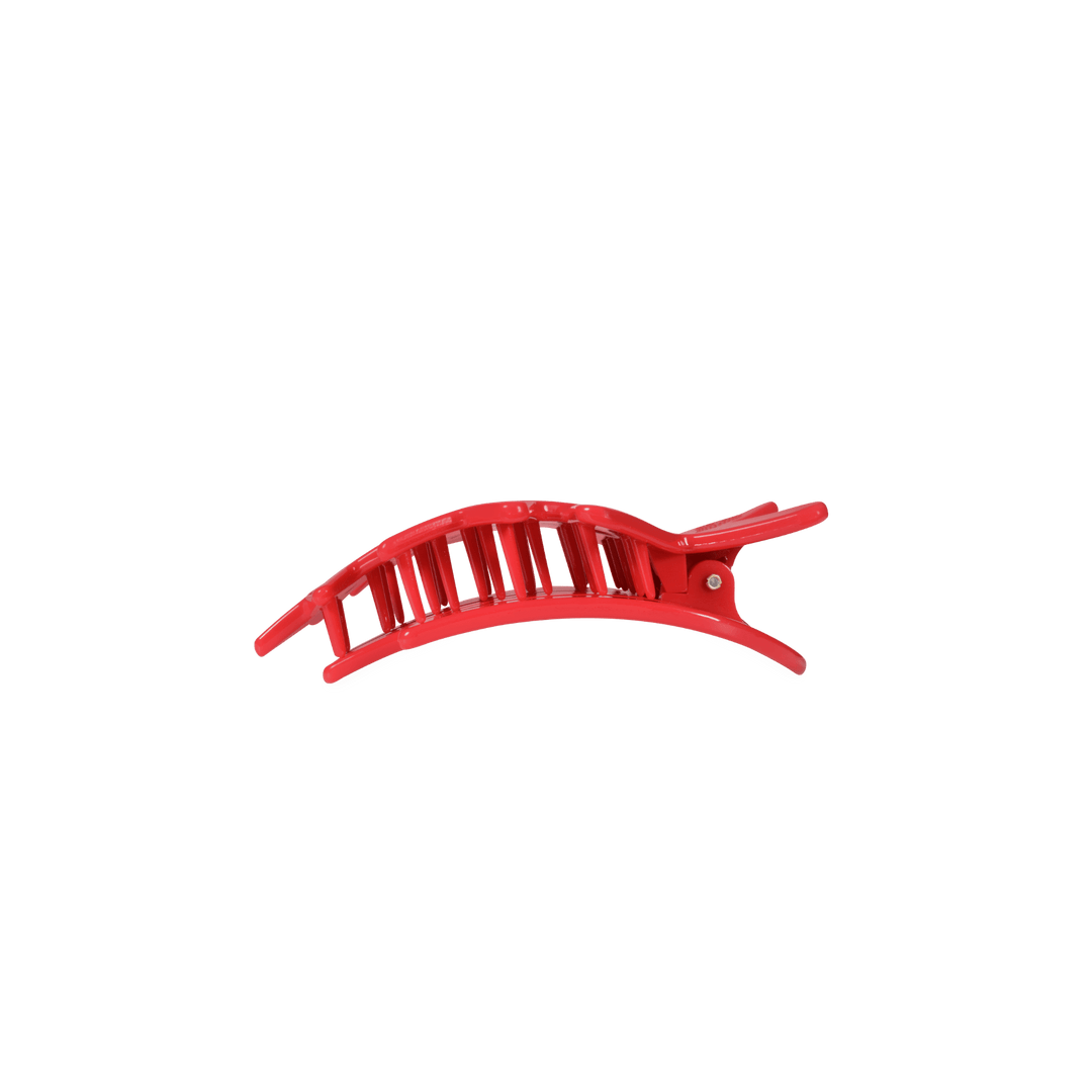 TELETIES SMALL FLAT HAIR CLIP - RED SHOOTING STARS