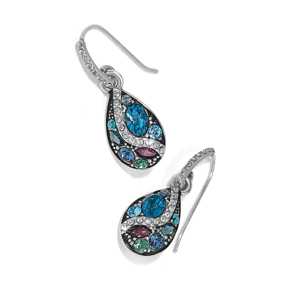 Trust Your Journey French Wire Earrings - Silver-Blues