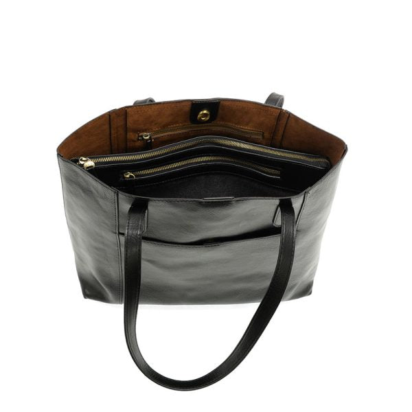 SONDRA LAPTOP TOTE - BLACK
