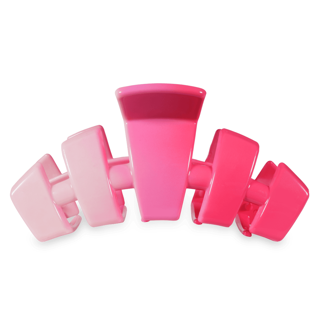 TELETIES LARGE CLASSIC HAIR CLIP - KISS & TELL