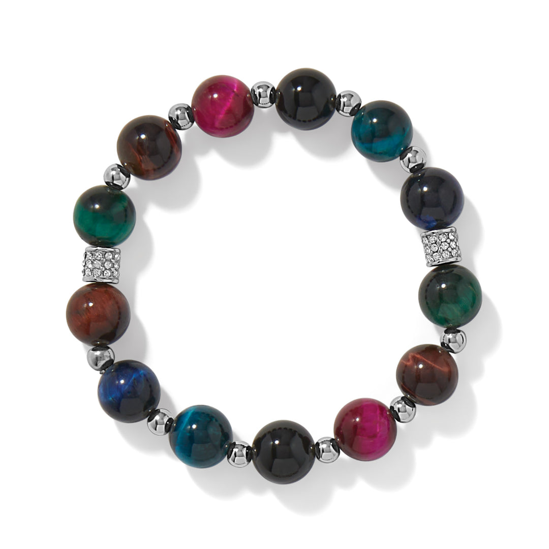 Meridian Petite Stellar Stretch Bracelet -Silver-Multi