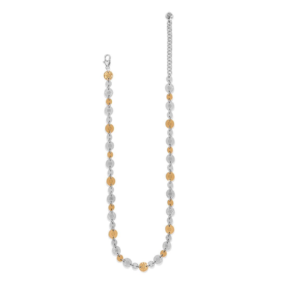 Palm Canyon Two Tone Necklace - Silver-Gold