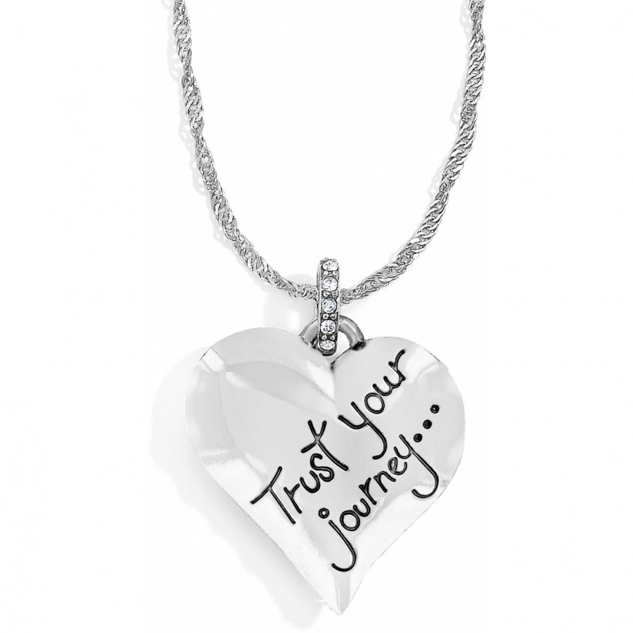 TRUST YOUR JOURNEY NECKLACE - AQUA