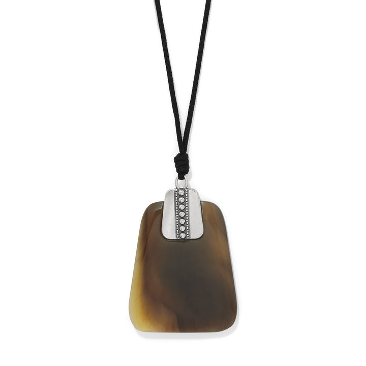Pretty Tough Horn Large Necklace - Brown