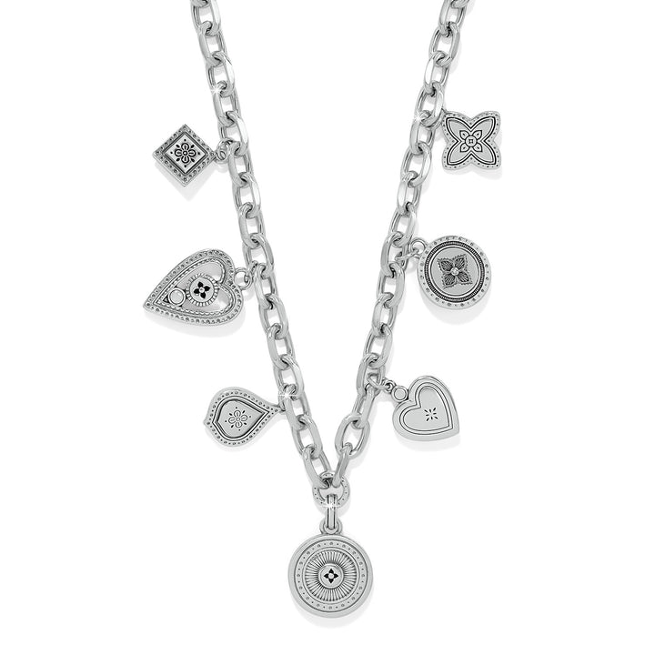 Mosaic Cerrillos Charm Necklace - Silver