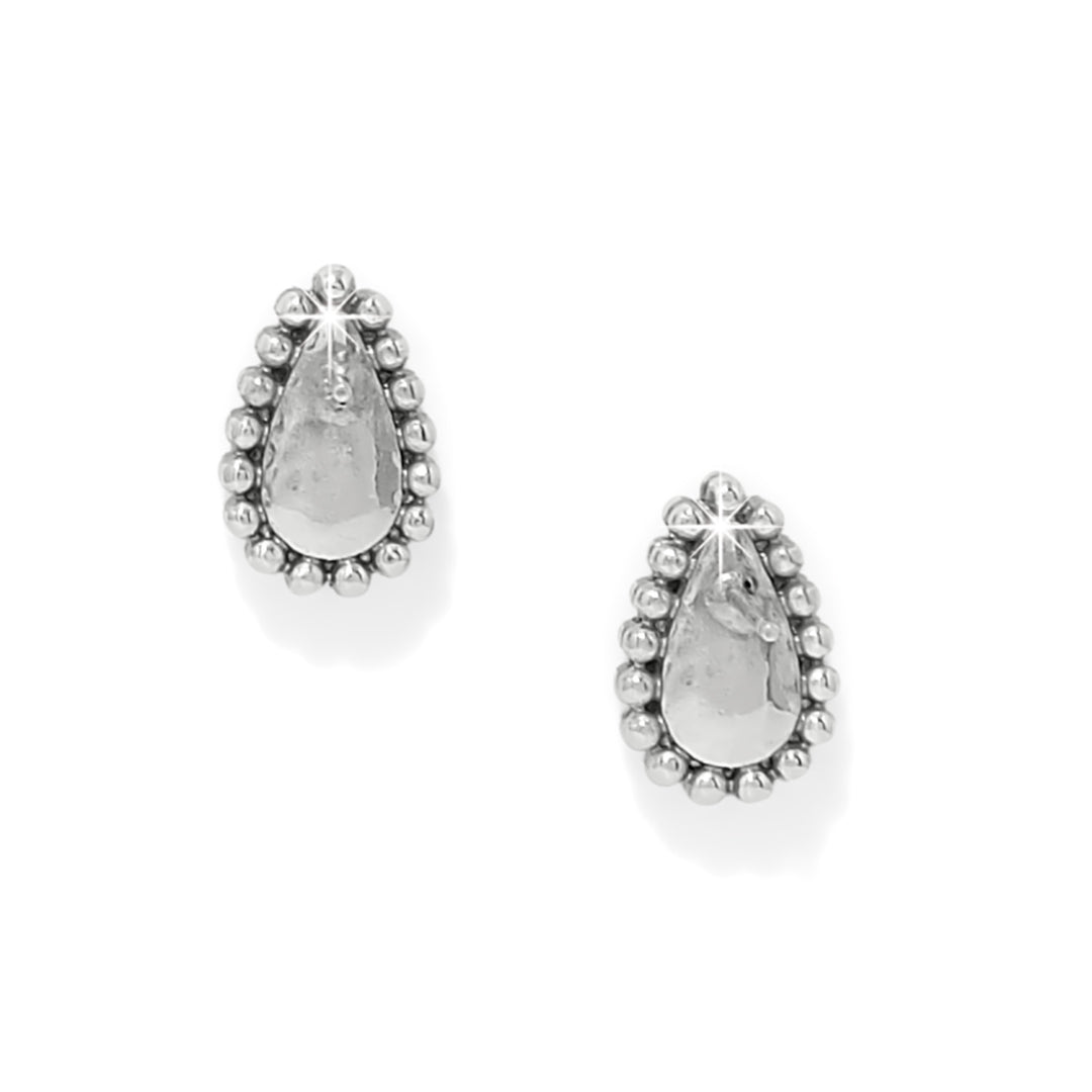 Twinkle Luxe Teardrop Post Earrings - Silver