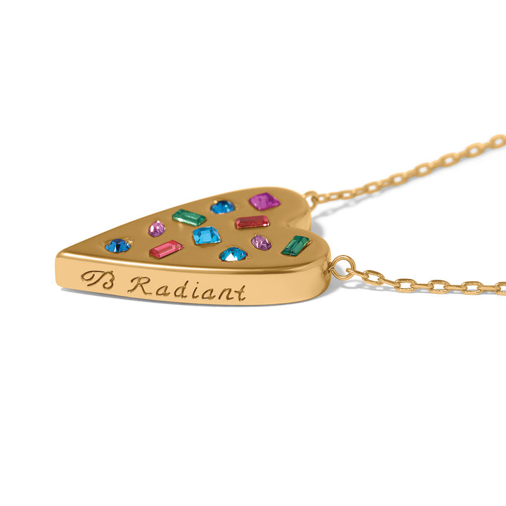 Love Messages B Radiant Bright Necklace - Gold-Multi