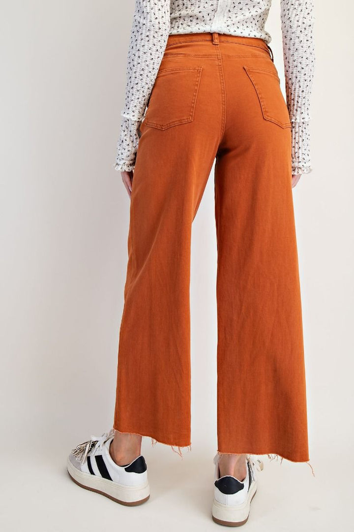 SOFT STRETCH HW TWILL PANTS - BRICK
