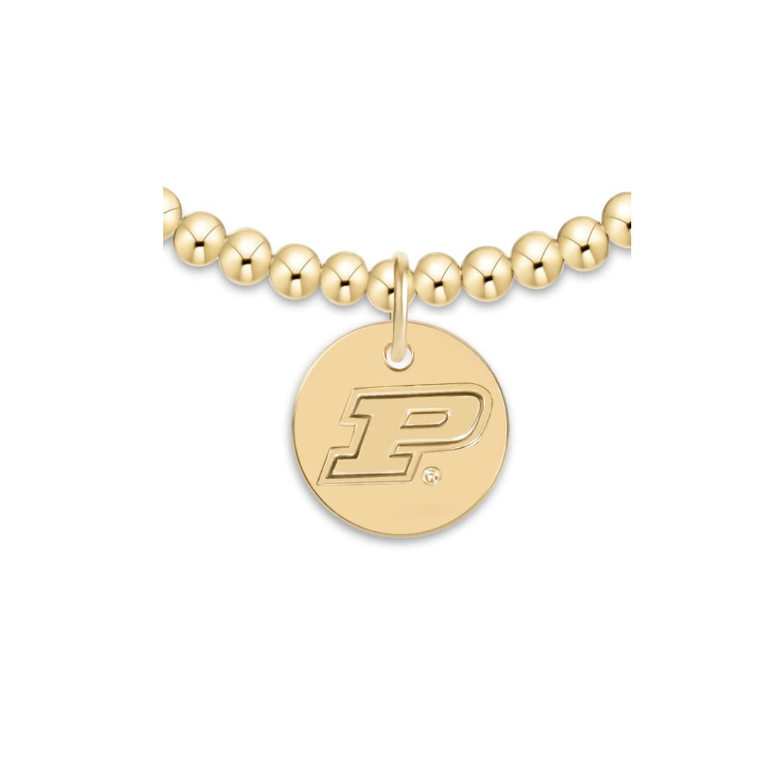 ECOLLEGIATE CLASSIC GOLD 3MM BRACELET - PURDUE