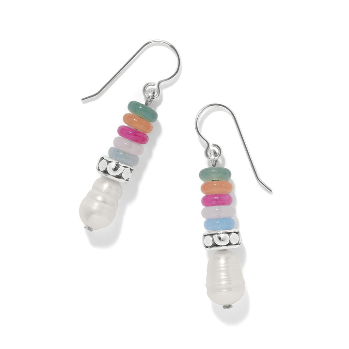 Vertigo Hues French Wire Earrings - Silver-Multi