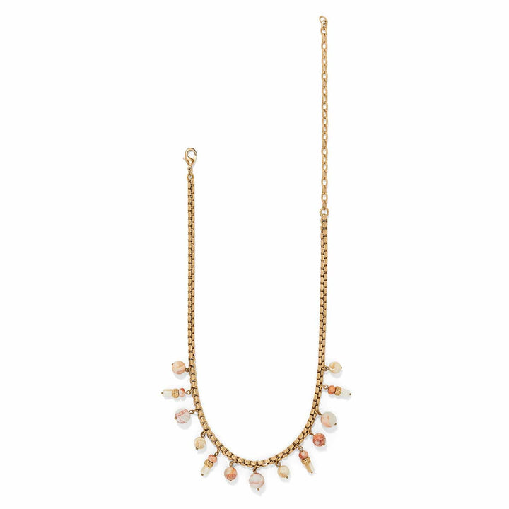 Contempo Nuevo Rosado Drop Necklace - Gold-Pink