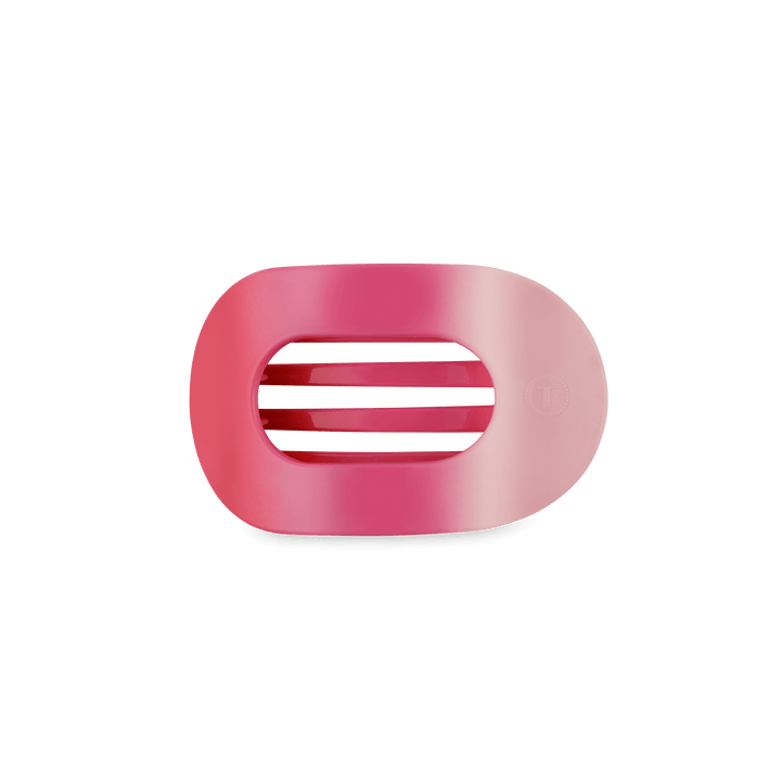 TELETIES SMALL FLAT ROUND HAIR CLIP - KISS & TELL