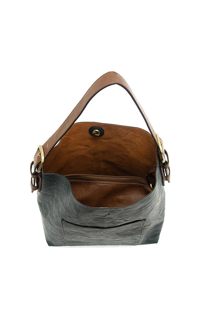 CLASSIC HOBO COFFEE HANDLE HANDBAG - VIVID DEEP TEAL
