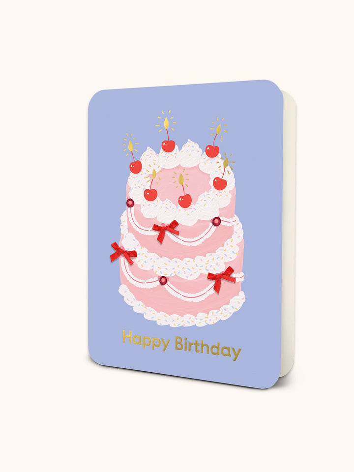 DELUXE GREETING CARD - CHERRIES ON TOP