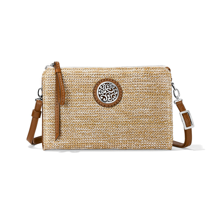 CONTEMPO STRAW POUCH - NATURAL-LUGGAGE
