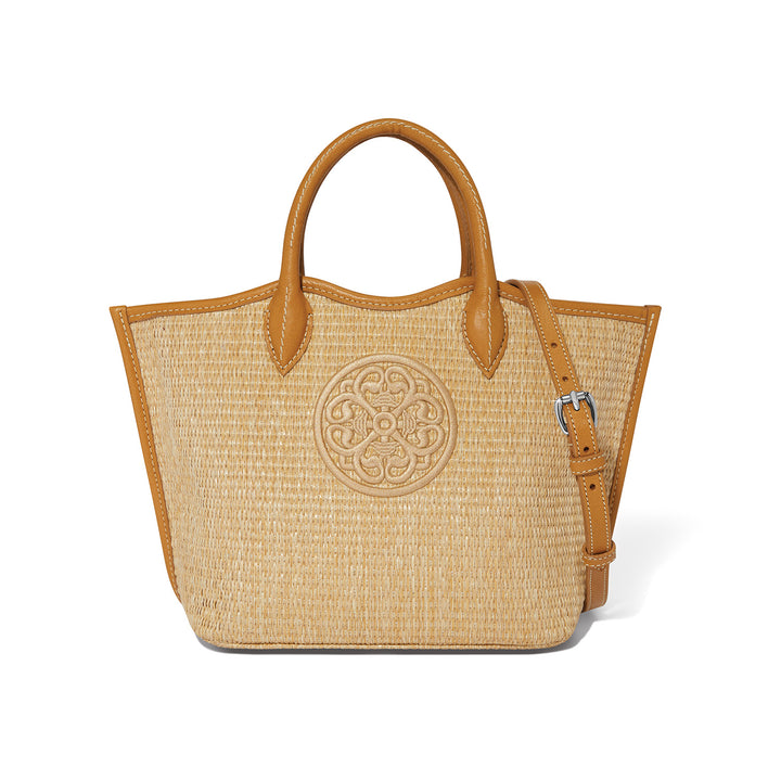 Biancca Medium Straw Tote - Blonde