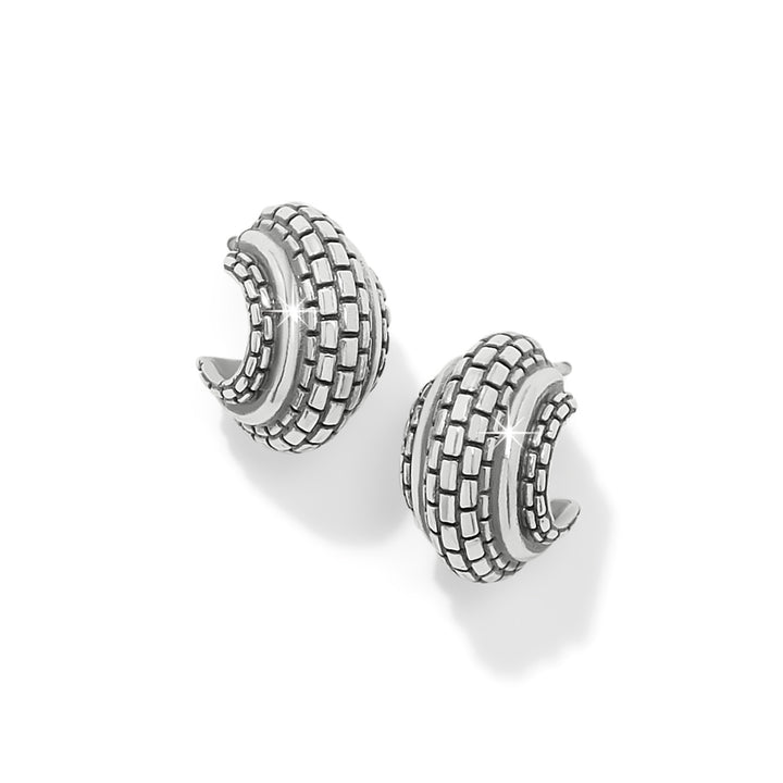 Ferrara Scala Hoop Earrings - Silver