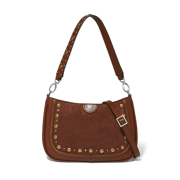Fletcher Suede Convertible Shoulderbag - Bourbon