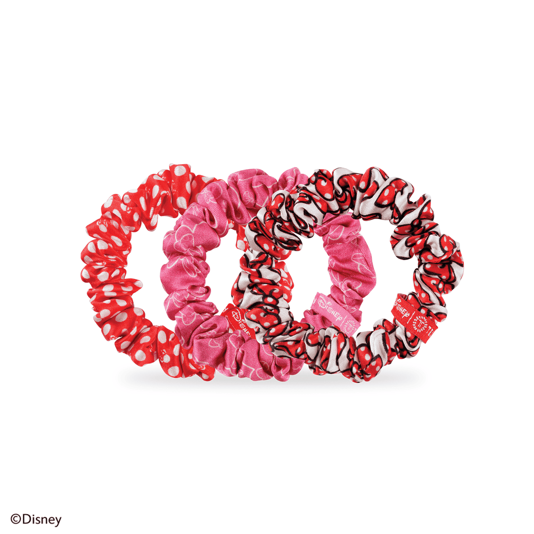 TELETIES SMALL SILK SCRUNCHIES - MINNE MOUSE