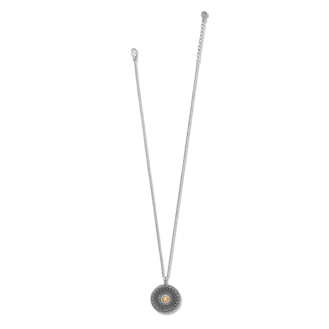 Ferrara Segreta Medallion Necklace - Silver-Gold
