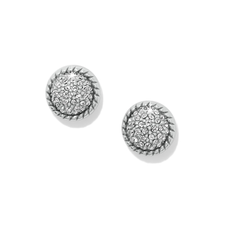 Illumina Celeste Dome Post Earrings - Silver