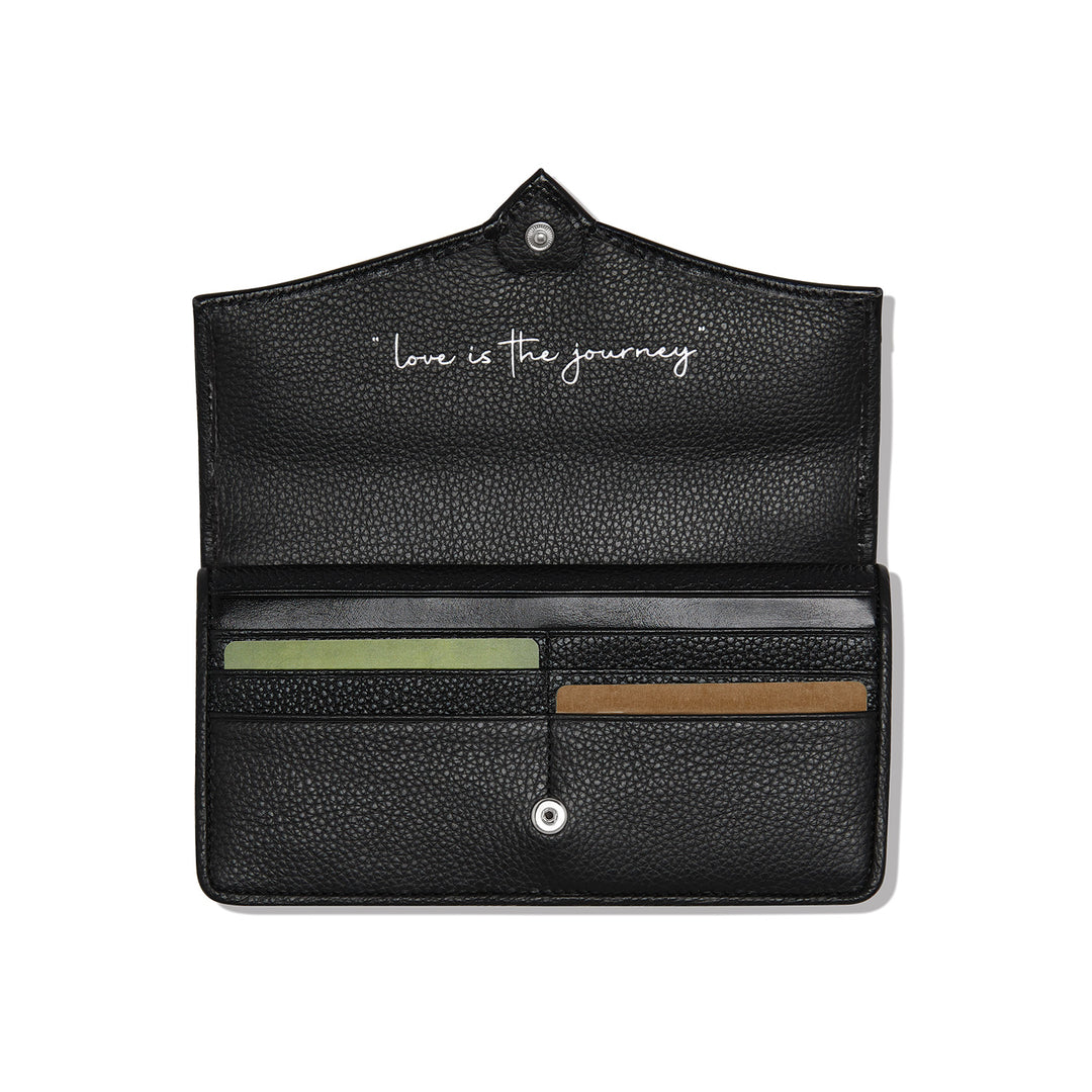 Cascade Large Wallet - Black-Chocolate