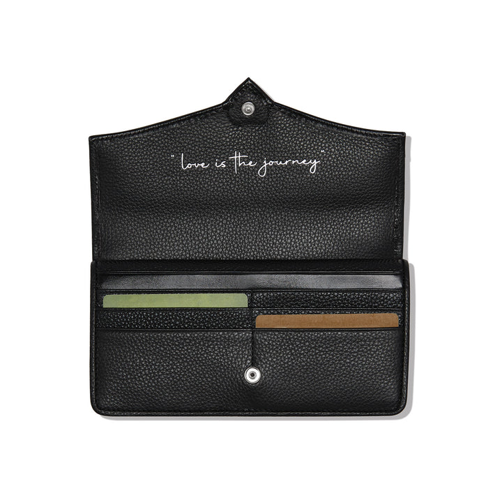Cascade Large Wallet - Black-Chocolate