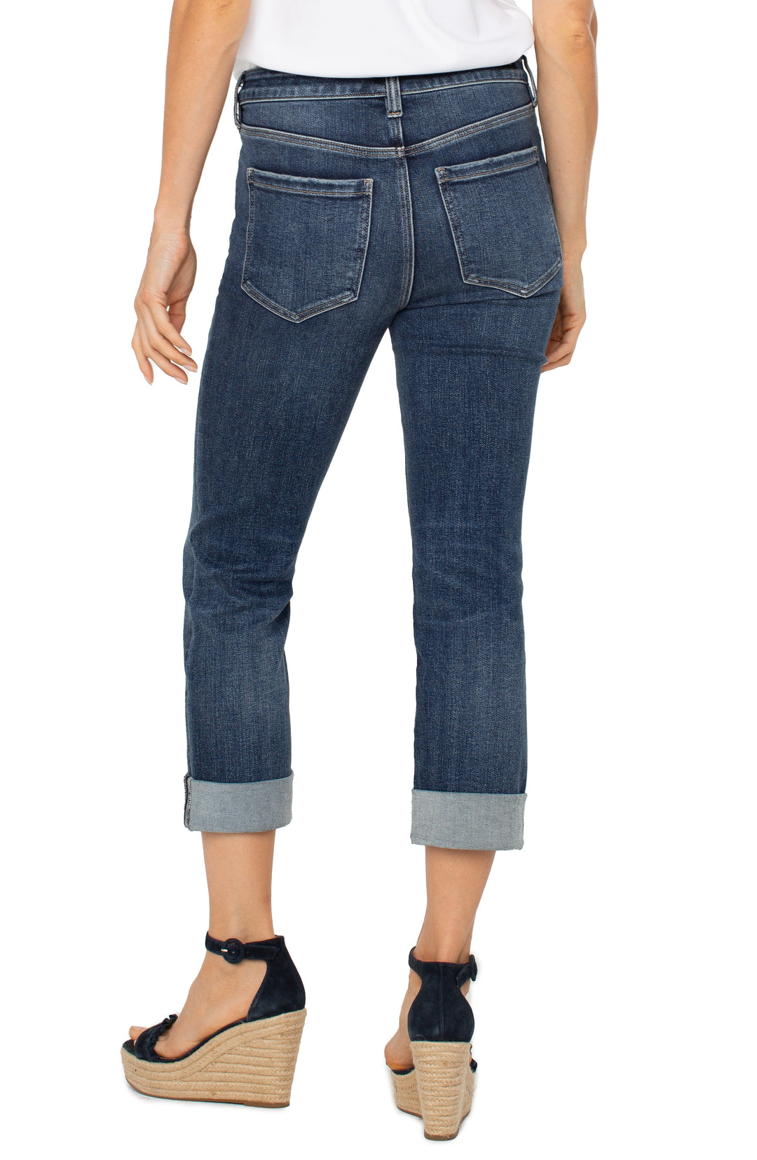 CHARLIE CROP WIDE ROLLED CUFF 24" INSEAM - WELLS