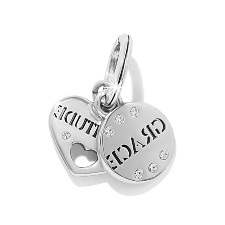 Graced With Gratitude Charm - Silver