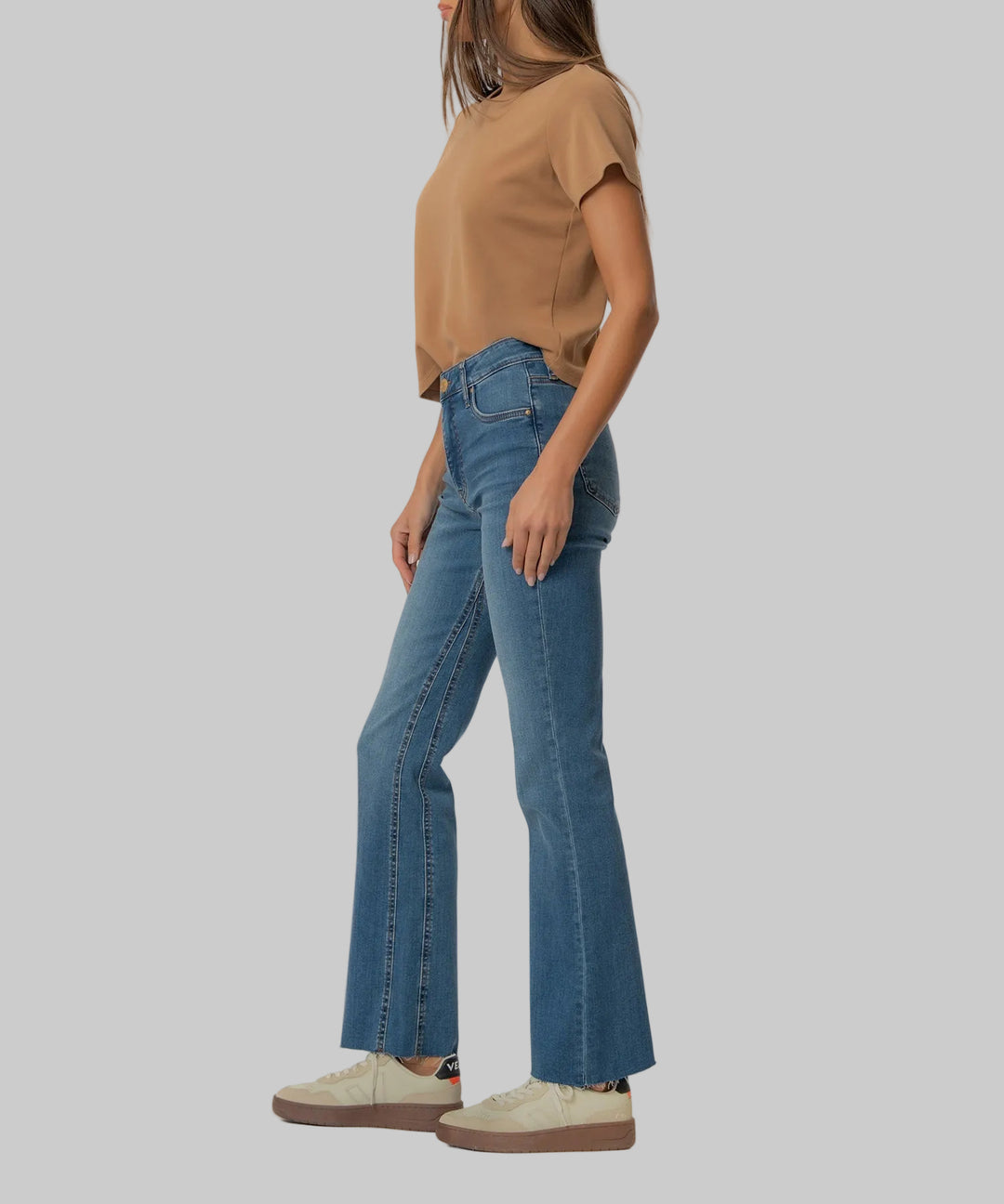 KELLY HIGH RISE FAB AB KICK FLARE INSET LEG - SENSES - 31.5" INSEAM