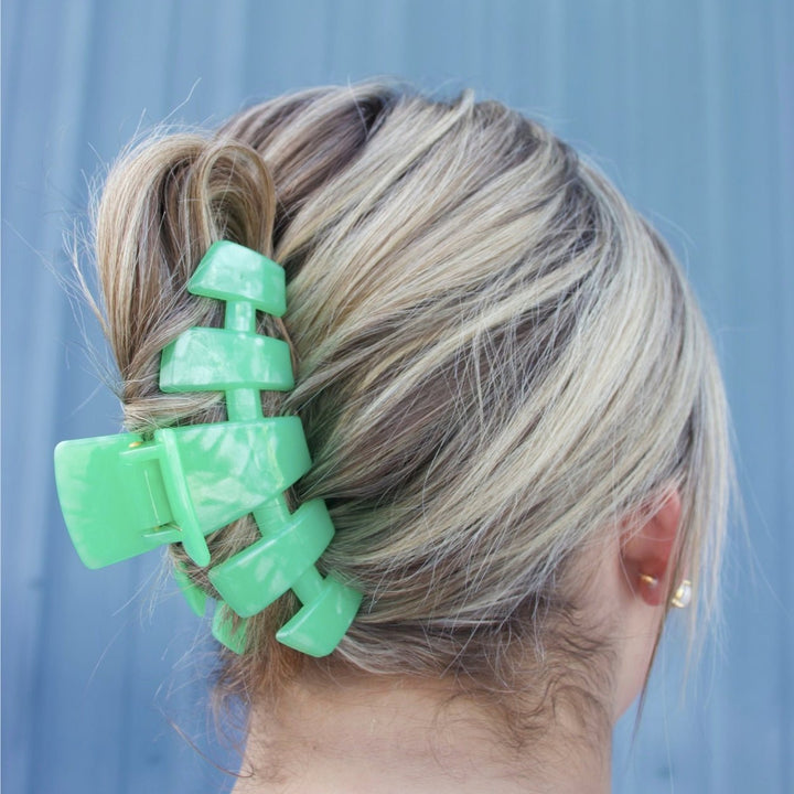 TELETIES LARGE CLASSIC HAIR CLIP - SPRING SPLASH