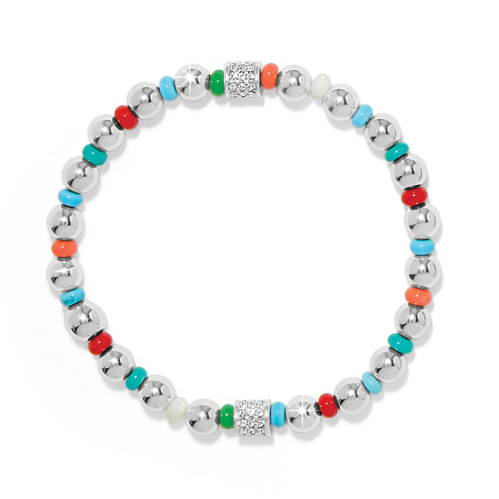 Meridian Petite Multi Stretch Bracelet - Silver-Multi