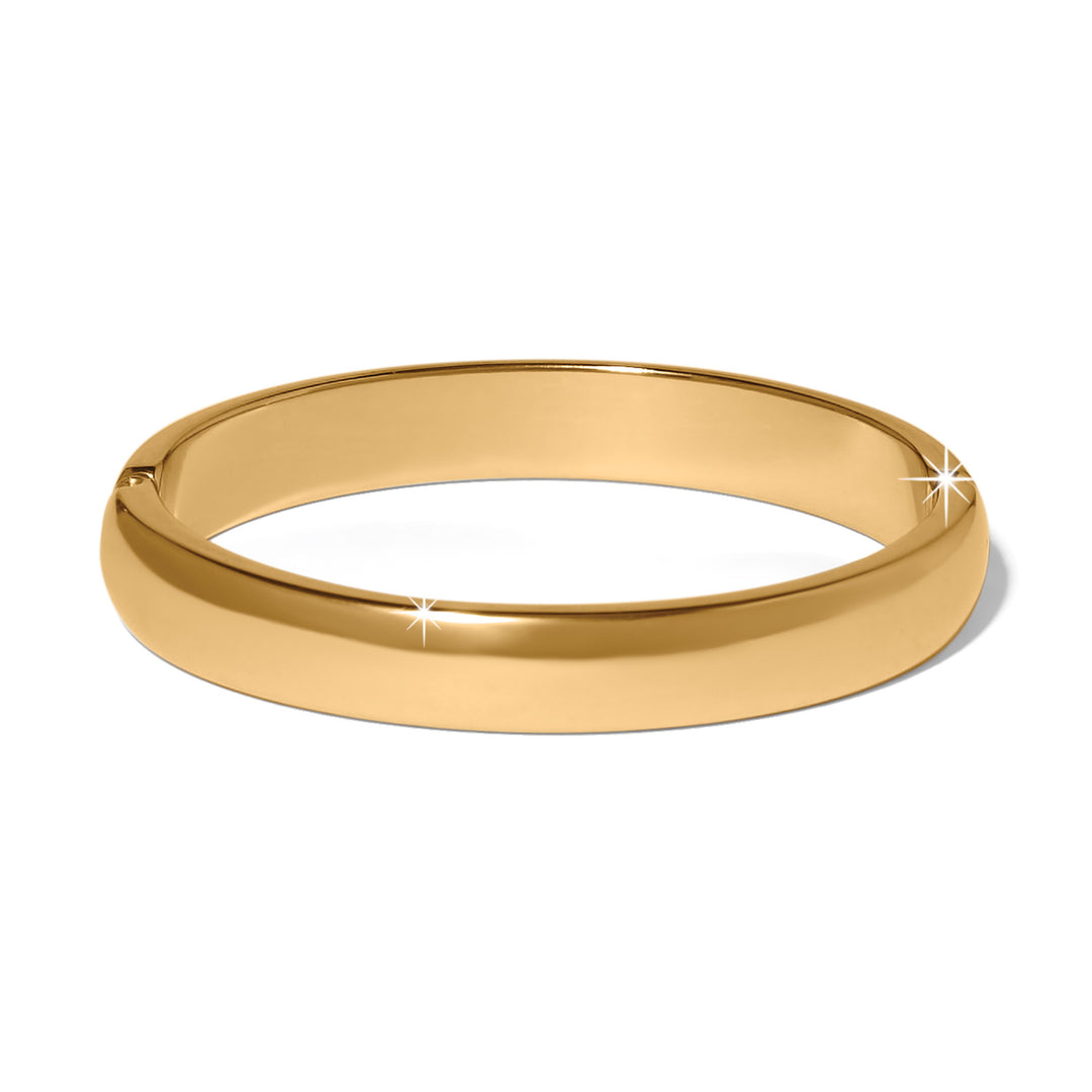 B Radiant Bright Hinged Bangle - Gold-Multi
