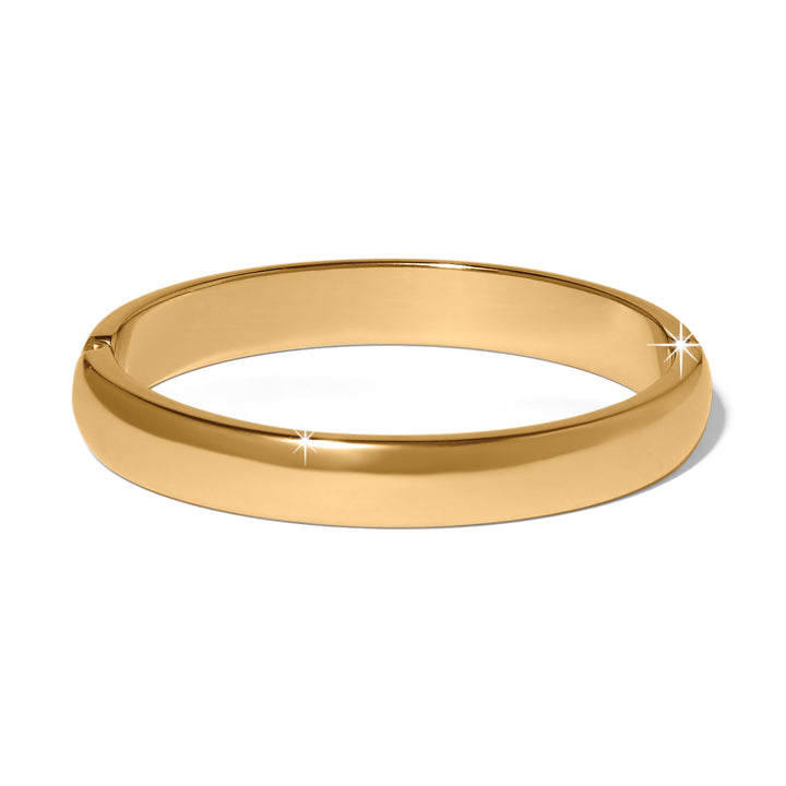 B Radiant Bright Hinged Bangle - Gold-Multi