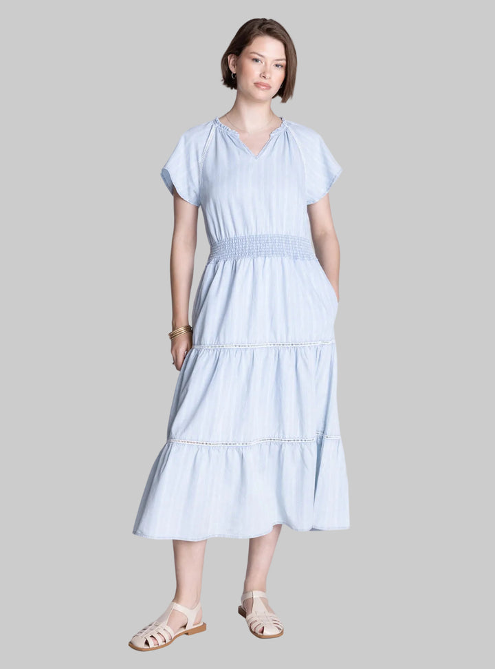 JUNIA DRESS - BLUE HAZE WASH