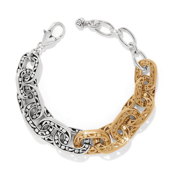 Contempo Duo Linx Bracelet - Silver-Gold