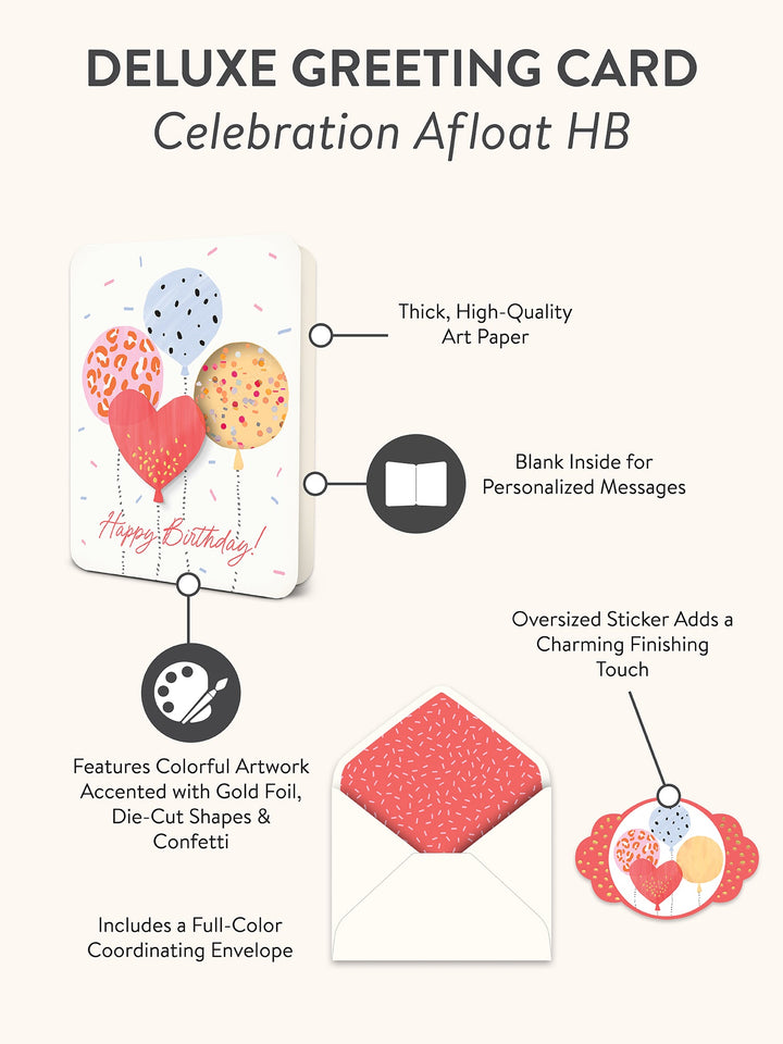 DELUXE GREETING CARD - CELEBRATION AFLOAT HB