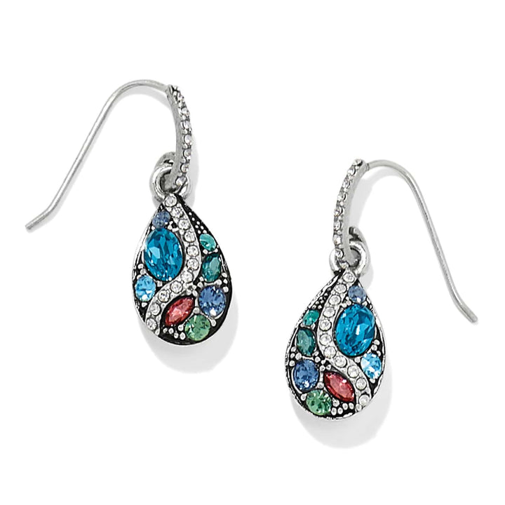Trust Your Journey French Wire Earrings - Silver-Blues